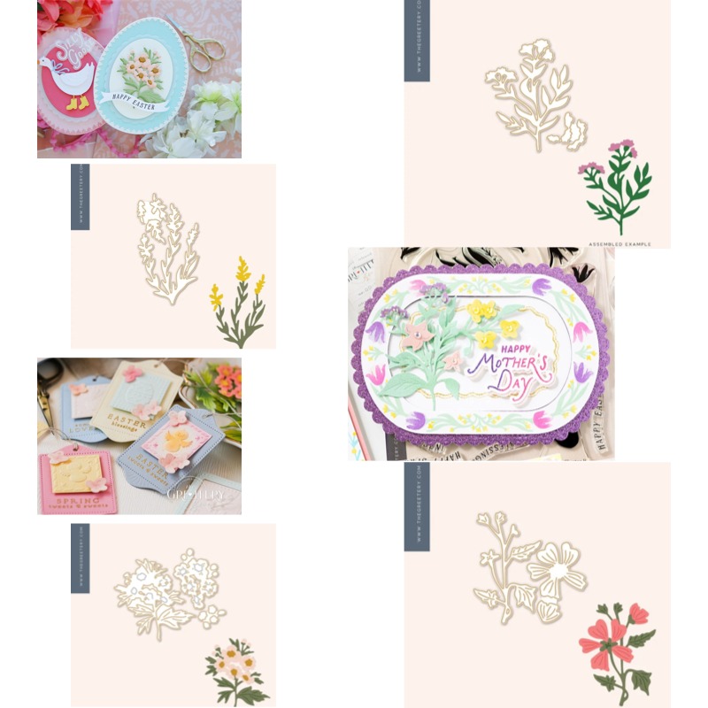 Soap Making Die - Cress Hawthorn Mallow Caragana zeepwortel metaal