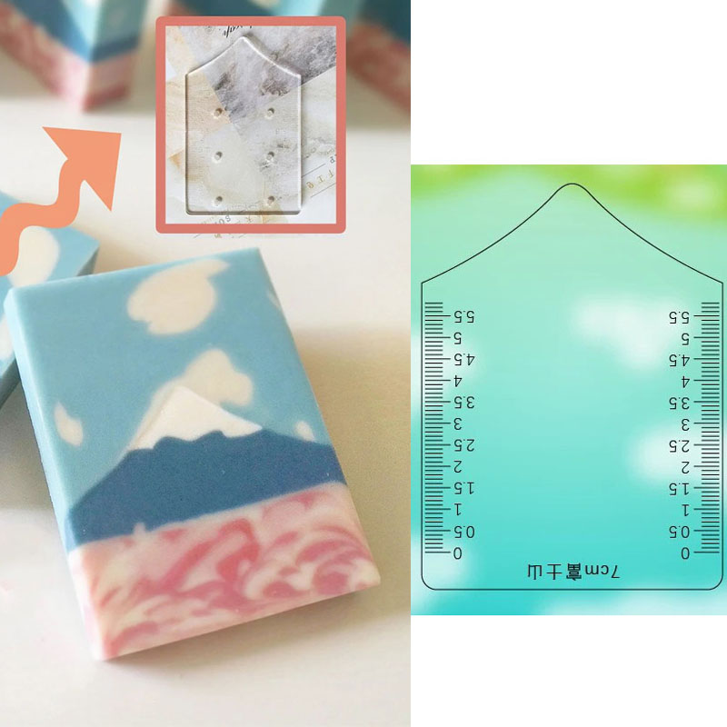 Soap Making Hobby - Moutain Patroon Schraper Rib Zeep Maken