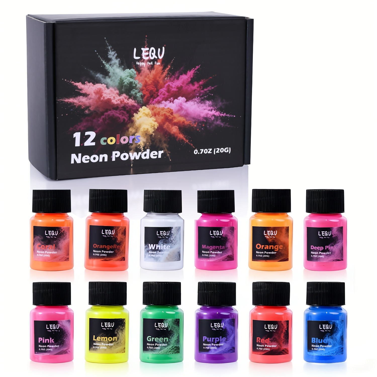 Soap Making Ingredient - LEQU 12 Kleuren Neon Fluorescerende Harsen