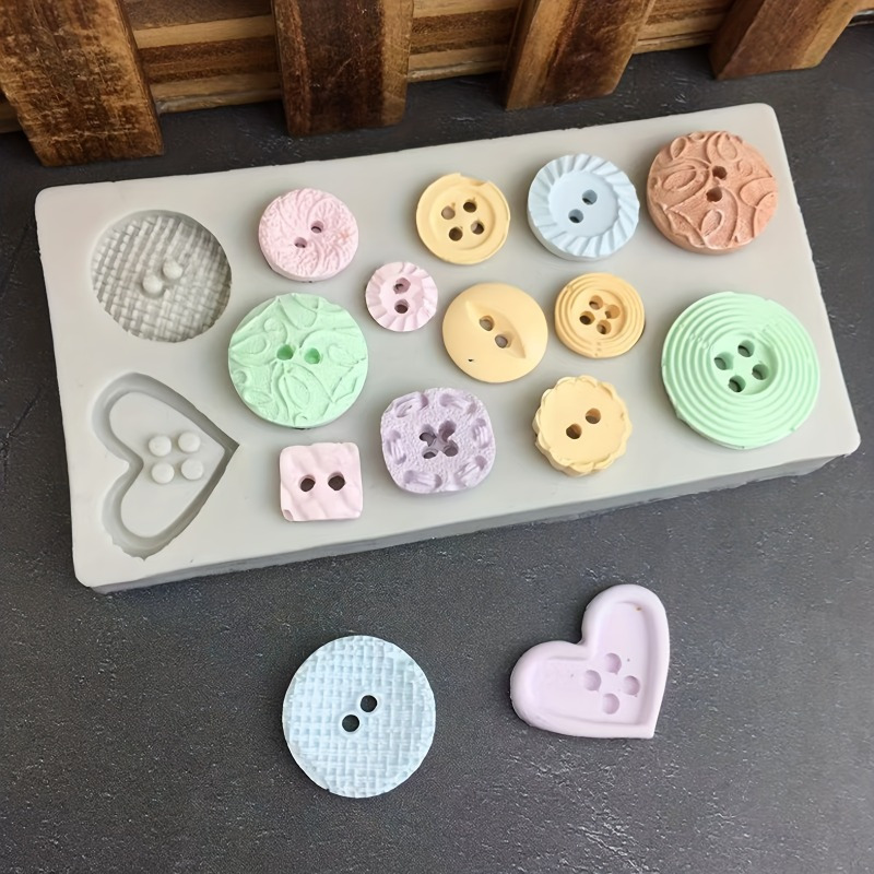 Soap Making Name - Knopvormige siliconen mal voor zeep en