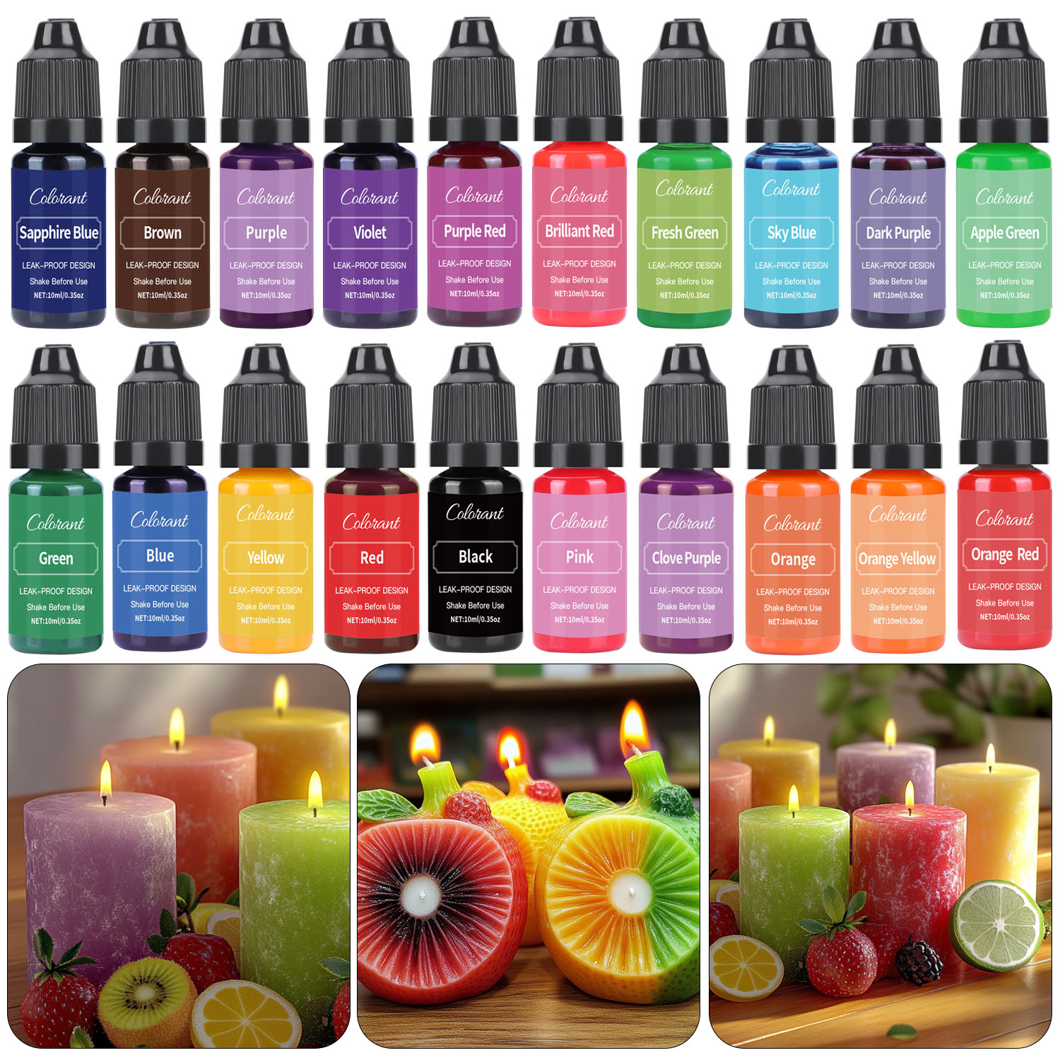 Soap Making Ingredient - Vloeibare Kaars Kleurstof Voor Soja Wax