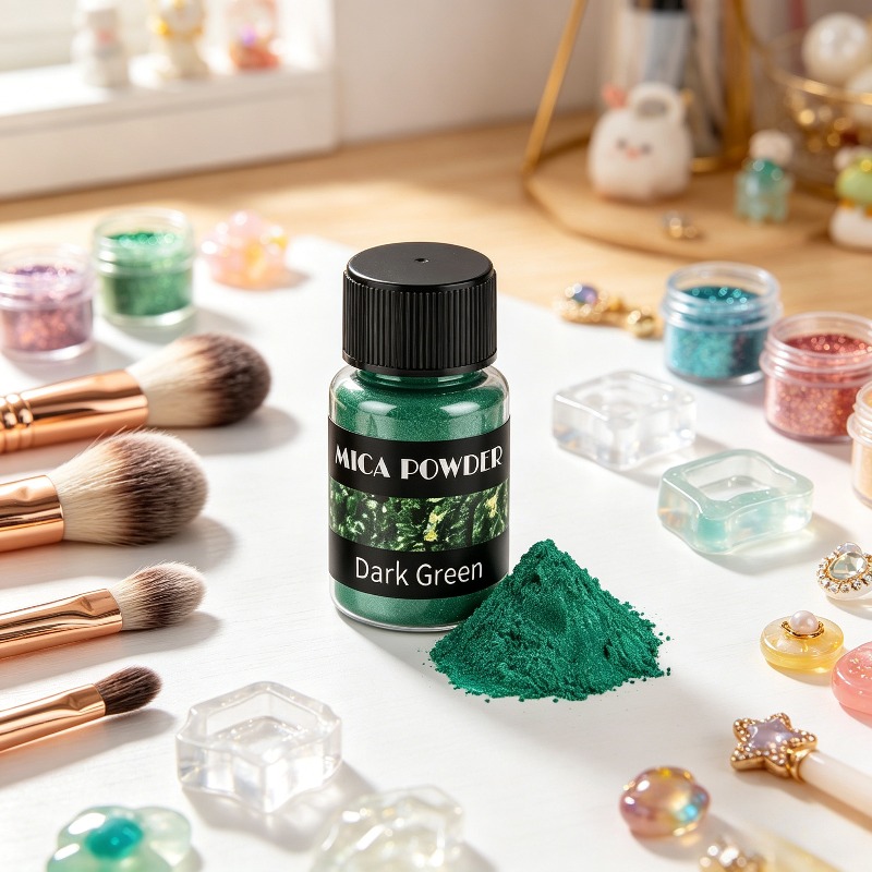 Soap Making Ingredient - Sieraden maken - Donkergroen micapoeder, zeep-
