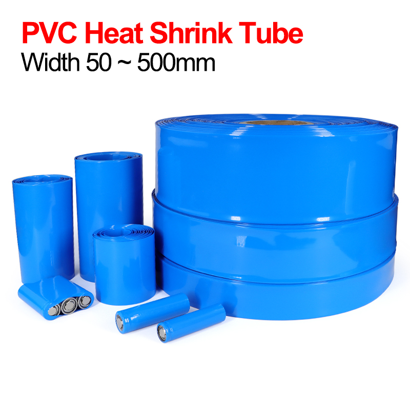 Shrink Wrap Pvc - 1/5m PVC Krimpkous Blauw Breedte 50mm