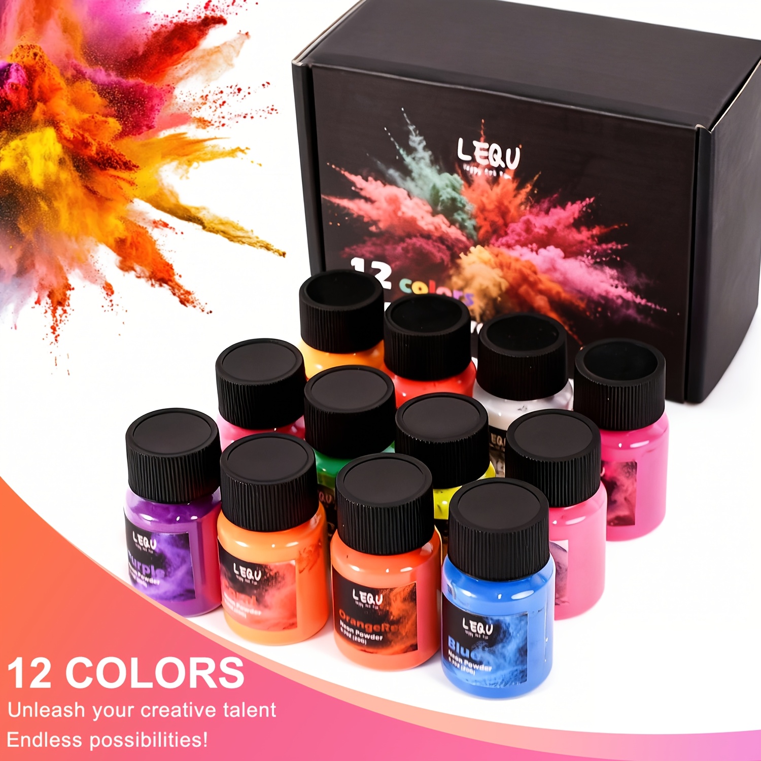 LEQU 12 Kleuren Neon Fluoresce - Soap Making Ingredient recensie en prijs