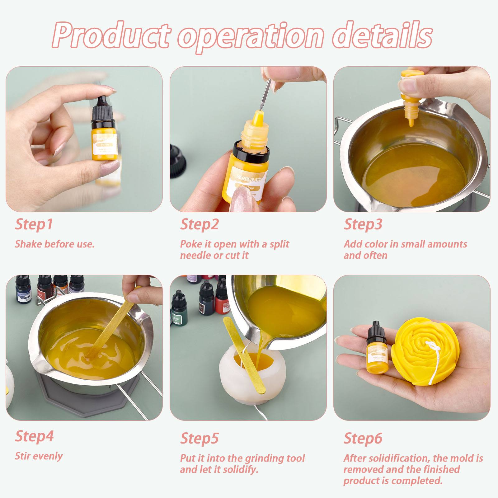 5 ml/Fles Kaars Wax Pigment Kl - Soap Making Ingredient recensie en prijs