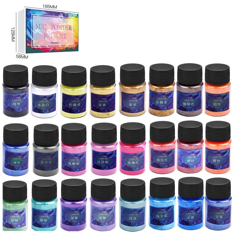 6/24/30 Kleuren Epoxyhars Kleu - Mica Powder Colorant recensie en prijs
