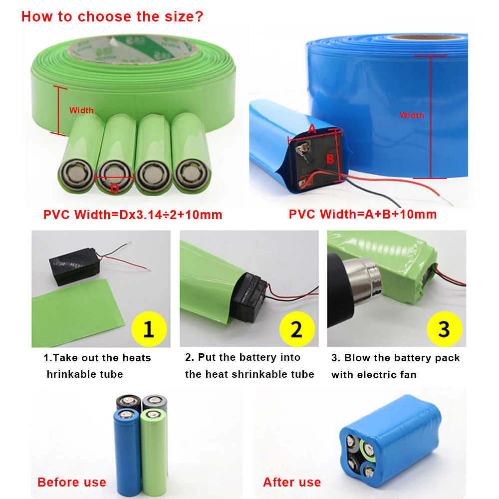 1 meter 18650 Lipo Batterij PV - Shrink Wrap Pvc recensie en prijs